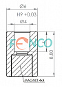 Магнитный актуатор FNC F22M4404 Fenac