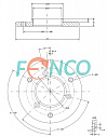 Переходной фланец для энкодера 58C-80 Posital Fraba
