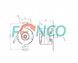 Инкрементальный энкодер FNC (FEN) 58SC Fenac