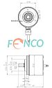 Инкрементальный энкодер FNCPW (FENPW) 50B Fenac