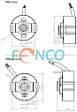 Инкрементальный энкодер FNC (FEN) 46MFS Fenac