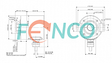 Инкрементальный угловой энкодер UTD-IPT00-02500-HFS0-2RW Posital Fraba