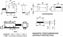 Магнитный линейный энкодер Magna Slim Electronica Mechatronic Systems