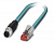 Кабель 2 м с разъемом M12 4pin вилка для EtherNet Posital Fraba