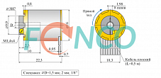 Миниатюрный абсолютный угловой энкодер ЛИР-ДА216А