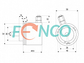 Инкрементальный энкодер FNC (FEN) 58D Fenac