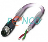 Кабель 10 м с разъемом M12 5pin вилка для Profibus Posital Fraba