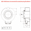 Инкрементальный угловой энкодер ADK-K90 IDENCODER