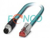 Кабель 10 м с разъемом M12 4pin вилка для EtherNet Posital Fraba