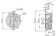 Абсолютный угловой энкодер RAM47 ROUNDSS