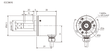 Инкрементальный энкодер ECC3801S Tofi