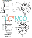 Инкрементальный угловой энкодер FENP100H-I