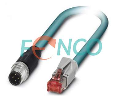 Кабель 10 м с разъемом M12 4pin вилка для EtherNet Posital Fraba