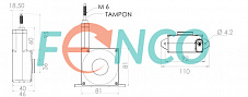 Тросовый барабан FNC (FEN) W80 Fenac