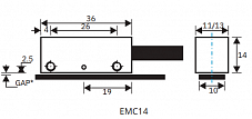 Считывающая головка энкодера EMC14 Mechatronic Systems