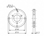 Переходной фланец энкодера PF4266 Lika
