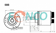 Абсолютный энкодер FNC (FEN) AC58B 3M12 Fenac