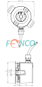 Инкрементальный энкодер FNCPW (FENPW) 50E Fenac