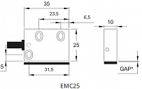 Считывающая головка энкодера EMC25 Mechatronic Systems