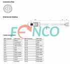 Кабель 2 м с разъемом M27 CBL-M27S-F26L-020AB-306N-001 Posital Fraba
