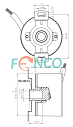 Инкрементальный энкодер FNCPW (FENPW) 40E Fenac