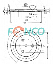 Переходной фланец для энкодера 58S-100 Posital Fraba