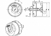 Инкрементальный угловой энкодер REN56U ROUNDSS