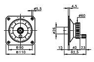 Энкодер с маховиком V01 WE110 Elcis